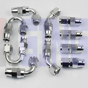 6an an6 6 Hose End Fitting Adapter For E85 PTFE Teflon Oil Fuel Line SL - Imagen 1 de 4