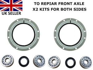 SUZUKI JIMNY KINGPIN SWIVEL BEARING STEERING REPAIR HUB HALFSHAFT SEAL KIT 2SIDE - Picture 1 of 13