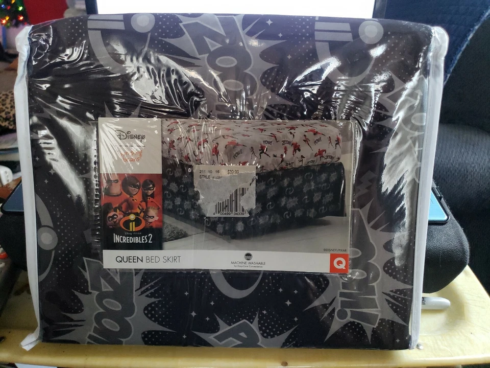 迪士尼 - 皮克斯 - 跳豆 - 超人 2 - Queen 床裙   — 第 1/4 张图片