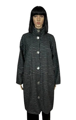 Gudrun Sjoden Striped Coat Linen-Cotton size M - Image 1 of 4