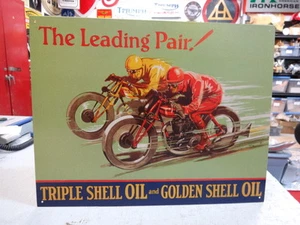 TRIPLE SHELL MOTORCYCLE OIL FITS BSA , TRIUMPH NORTON PARTS - Picture 1 of 3