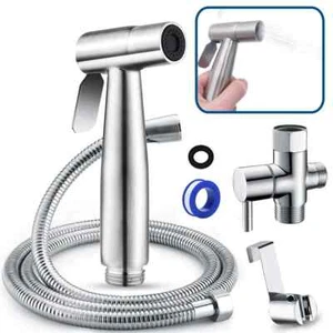 Handheld Bidet Sprayer for Toilet 7/8"Stainless Adjustable Pressure Bidet Faucet - Picture 1 of 10