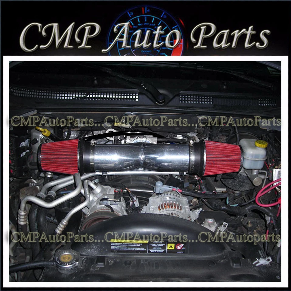 NEGRO ROJO DODGE DAKOTA DURANGO 2000-2002 3,7 L 4,7 L ADMISIÓN DE AIRE DOBLE/DOBLE Foto 1 de 1