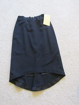 New Women's Marc Bouwer QVC Style Black Hi Low Lined Skirt Stretch Waist Size 6 - Image 1 of 4