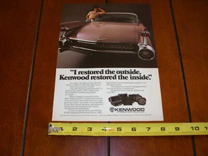 1959 CADILLAC COUPE DEVILLE KENWOOD ORIGINAL 1983 AD - Picture 1 of 12