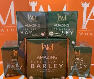 5 Boxes IAM Amazing Pure Organic Barley Made in Australia w/Freebies - Picture 1 of 3