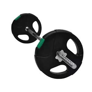 Total 18kg - Barbell Weight Set - 180cm Barbell Bar + 5kg x 2 Weight Plate - Picture 1 of 7