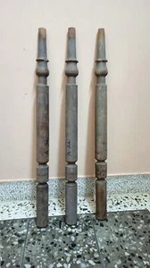Antique Vintage Old Teak Wood Wooden Staircase Columns Post Bed Side Pillar Leg - Picture 1 of 10