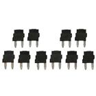10Pieces Automotive Air Conditioning Thermal AC Diode Fuse Relay Black