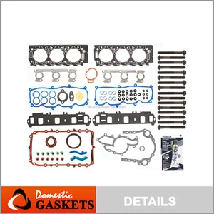 Fits 02-08 Ford Ranger Mazda B3000 3.0L Vulcan OHV Full Gasket Set Bolts VIN U V - Picture 1 of 10