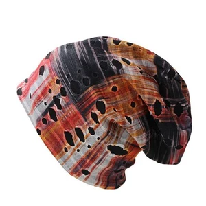 Mütze Beanie Mädchen Damen used Look rot schwarz  NEU Herbst Winter  - Bild 1 von 1