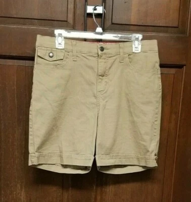 Pantalones Cortos Lee Para Mujer Mezcla Algodón Tostado Talla 12M 12 Medianos Usados en Excelente Condición Foto 1 de 3