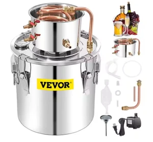 Vevor ZLQDLNTDBM50L0C7ZV1 3,2Gal Edelstahl Whisky Destillierset OPEN BOX - Bild 1 von 6