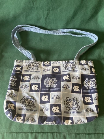 Vintage 90's UNC Tar Heels Athletic Handmade Purse Pocketbook Bag Handbag Youth Cover