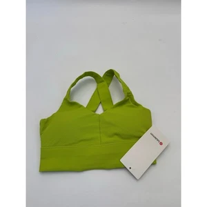 Lululemon Women's Size Medium Criss-Cross Straps Sports Bra Lime Green NWT - Picture 1 of 5