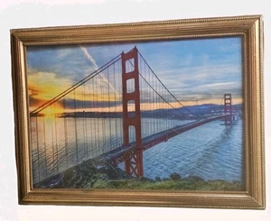 Vintage Ornate Gold Tone MCM Picture Frame,  Holds 4 X 6” - Picture 1 of 15