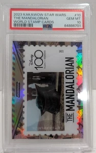 2023 Kakawow Star Wars The Mandalorian World Stamp Cards PSA Gem Mint 10 - Bild 1 von 2