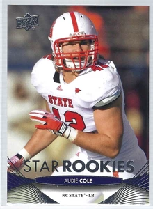 2012 Upper Deck #57 Audie Cole Rookie NC State Wolfpack - Picture 1 of 2