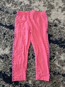 Gymboree Pink Capri Leggings Kids Girls Size M 7-8 - Picture 1 of 4