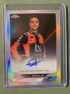 2022 Topps Chrome F1 Clement Novalak Autograph Refractor F2 MP Motorsport CAC-CN - Picture 1 of 2