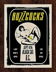 Buzzcocks Sept. 4th Black Cat Washington, DC LTD. Concert Poster Art Print - Picture 1 of 1