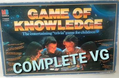 MB Game Of Knowledge Childrens Vintage 1984 Trivia Board Game Boxed Complete - Image 1 of 3