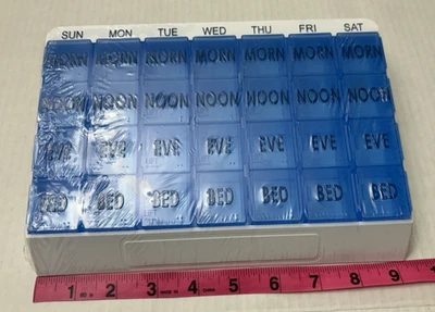 Apex Medi Tray Pill Organizer 7Days Planner 4 Dose 28 Compartment Removable New - Image 1 of 2