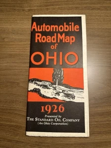 1926 Standard Oil Of Ohio SOHIO Road Map: Ohio USED - Picture 1 of 2