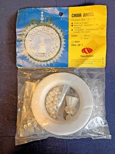 Christmas Ornament Kit  Thomas Boutique CHOIR ANGEL BLUE Sequin Bead 1024 NIP - Picture 1 of 5
