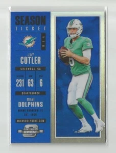Boleto de temporada Panini Contenders 2017 óptico Blue Jay Cutler #d 24/99 Dolphins - Imagen 1 de 2