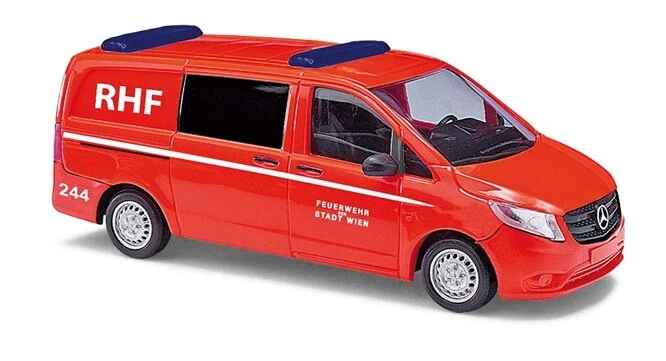 Busch 51178 - H0 - Mercedes Vito, Pompier Vienne - Neuf - Photo 1/1