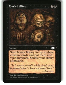 Magic the Gathering - Weatherlight Buried Alive 1997 Uncommon - Picture 1 of 2