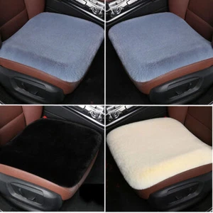 Car Seat Cover Front Seat Cushion Sheepskin Mat Pad Auto Accessories Universal - Bild 1 von 12