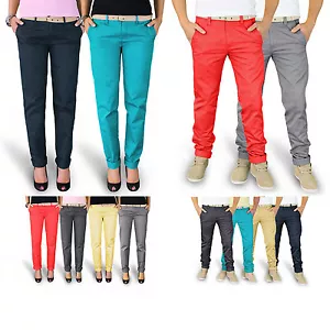 Trooper™ Raw Vintage ★ Chino Trousers Hose Damen / Herren Stoffhose Chinohose - Bild 1 von 19