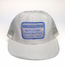 VTG Made USA Quality Refractory Construction Houston Patch Grey Mesh Trucker Hat