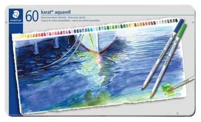 Staedtler pencils Karato Akuereru watercolor pencils 60 colors 125 M60 - Image 1 of 4