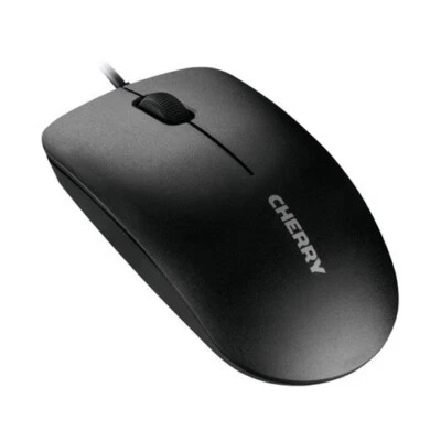 CHERRY MC 1000 USB Optical Wired Mouse Black 1.8m Cable Corded - Image 1 of 4