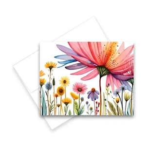 12 All Occasion Greeting Cards Blank w/ Envelopes - Wildflower Cards - Picture 1 of 2