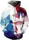 FLYCHEN Men's 3D Hoodie Pullover Print Pattern Fashion Sweatshirt Sportswear