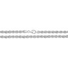 Boys Sterling Silver 5mm Rope Chain Necklace