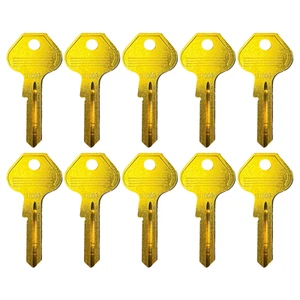 10x New Uncut Master Padlock Key Blanks Brass 6 Pin M7000 - Picture 1 of 4