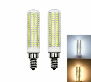 2pcs E12 Candelabra C7 LED Bulb 168 Leds Ceramics Ceiling fan Light Lamp 12W - Picture 1 of 6