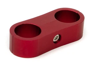2x16mm Doppel-Schlauchhalter Rot eloxiert - Picture 1 of 3