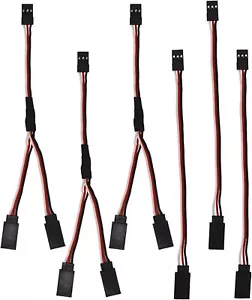 JST Y Splitters 1 Male to 2 Female, RC Servo Y Connector 3 Pin, Servo Y Harness - Picture 1 of 6