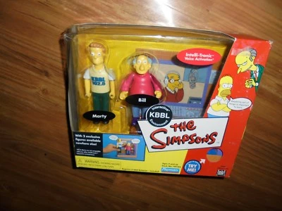 Juego de 2 figuras de acción de Los Simpson "KBBL" Playmates 2002 Foto 1 de 4