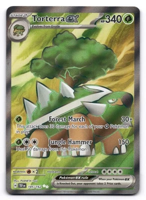 Torterra ex NM 185/162 SV05: Temporal Forces Pokemon TCG Holo - Image 1 of 2