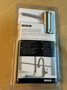 Kohler 1895-C-G Countertop-Mount Brass Soap & Lotion Dispenser in Brushed Chrome - Picture 1 of 3