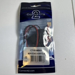 CAR SPEAKER ADAPTOR ADAPTER HARNESS LEAD LOOM PAIR CT55-MB01 FOR MERCEDES - Foto 1 di 9