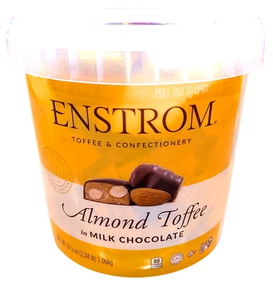Enstrom Almond Toffee Milk Chocolate Petites 37.5 Ounce EXP 09/2026 - Image 1 of 4
