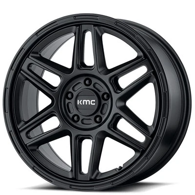 17x8" KMC Wheels KM716 Nomad Satin Black Rims (4 pcs) Foto 1 de 4